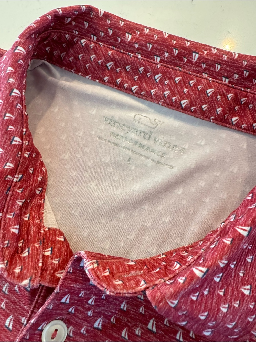 Vineyard Vines Men's Sailboat Patterned Polo - Picture 3 of 5